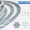 Laureola Industries 3/16" Stainless Steel Type 7x19 Aircraft Cable Wire Rope Grade 304- 100 ft ZAG316-SS304-719-100 - alternate 2
